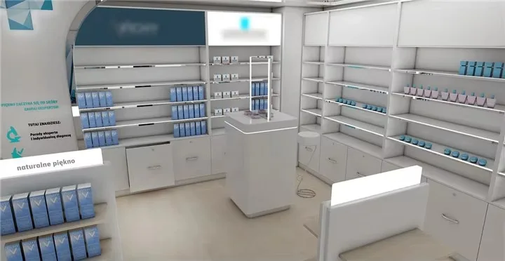 Стеллаж для аптечного магазина