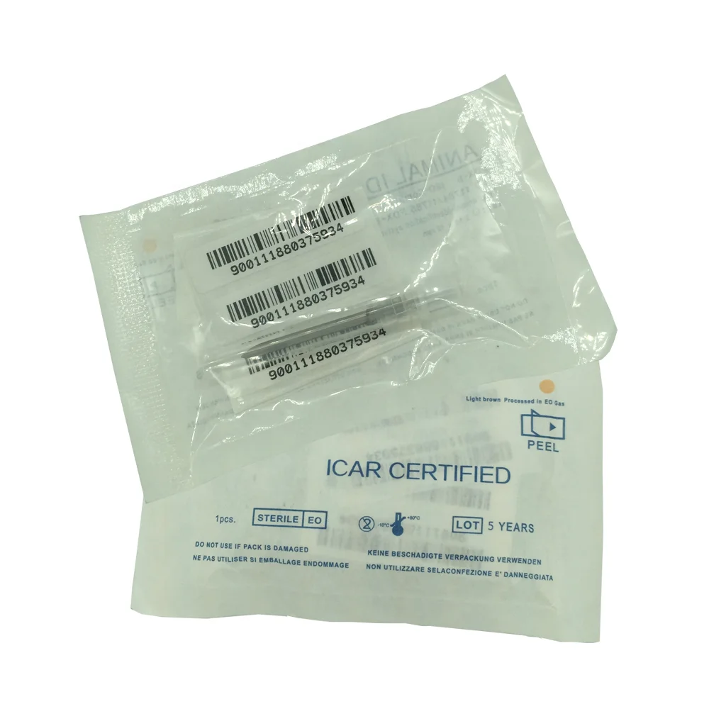 RFID Wholesale ICAR 134.2Khz Em4305 Pet Microchip Syringe Dog Microchip For Identification