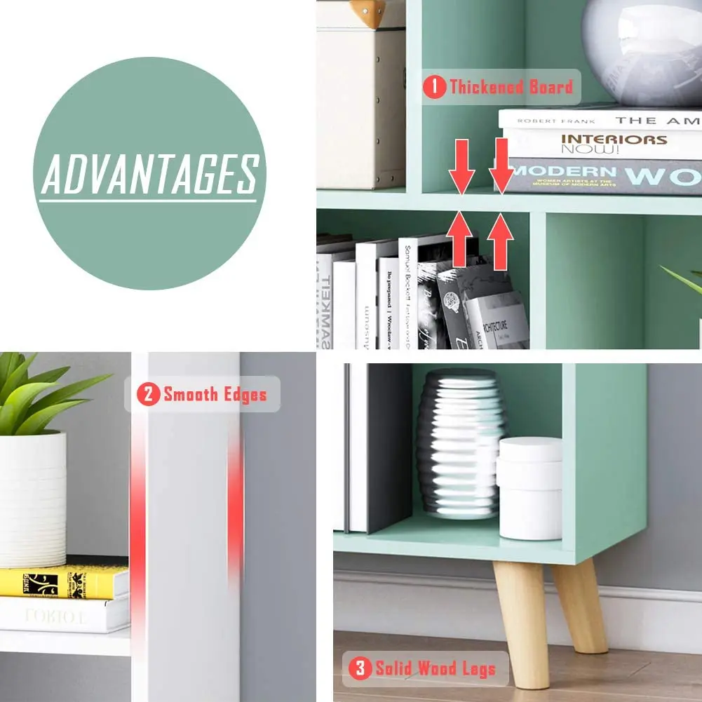 modern home office  factory price wood shelf cabinet bookshelf bookcase for sale Wooden Cabinet Bookcase