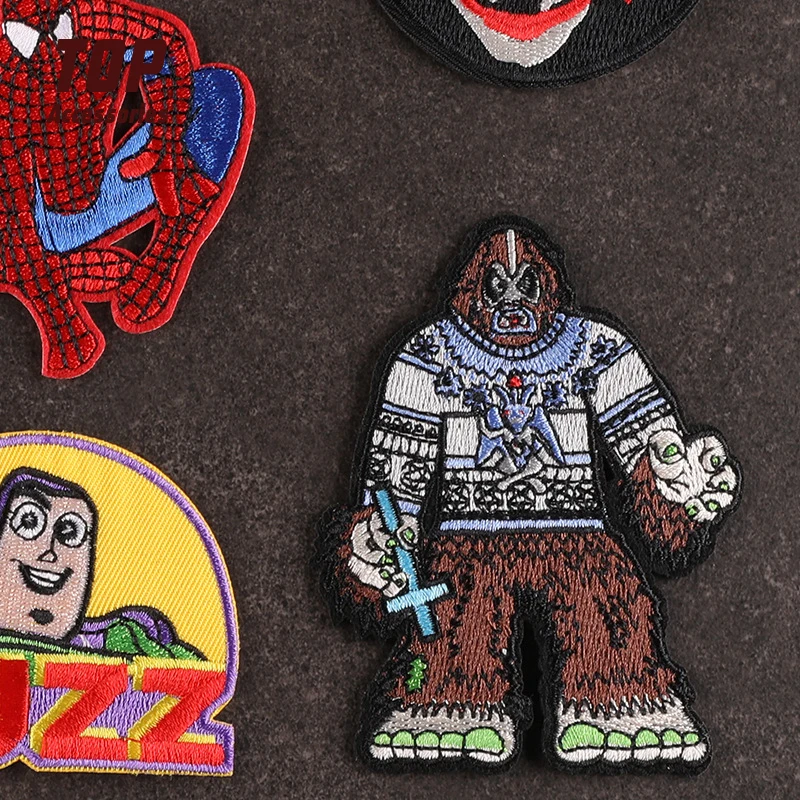 Handmade Custom Iron-on Patches Embroidery Patches Unique Design for Clothing Cartoon Embroidered Fabric Cotton PVC 10 Pcs