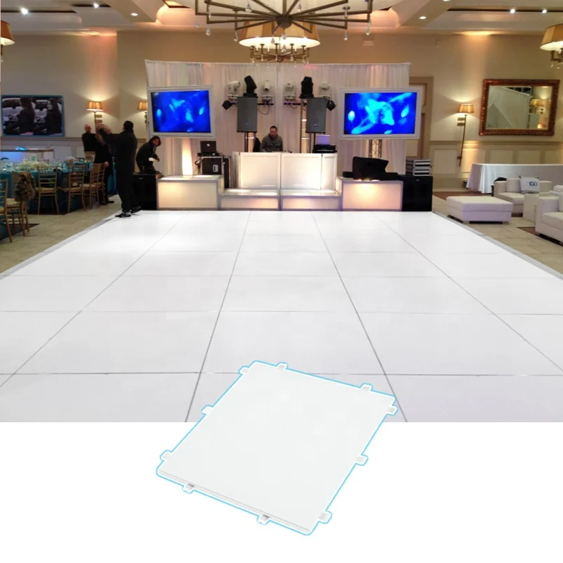 wholesale portable black and white portable vinyl led dance floor wrap wedding dance floor for sale