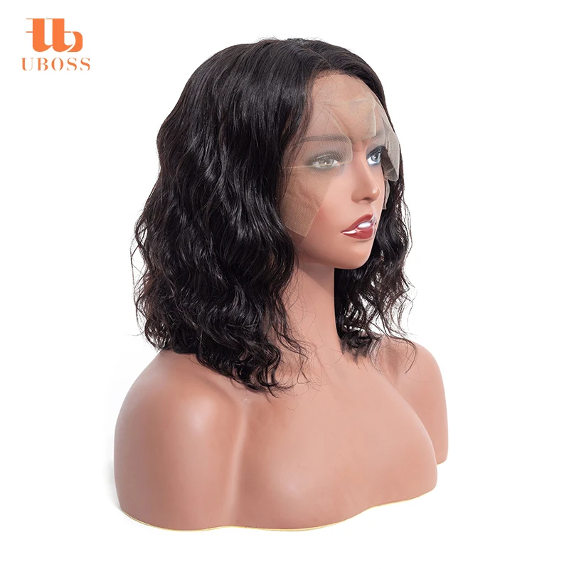 
UBOSS Overnight Delivery Women Invisible Knots Vietnamese Straight Humain Hair 10 Inch Short Bob Wig 