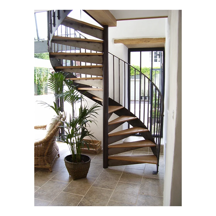 Stairs Staircase Top Quality Modern Staircase Design Used Open Spiral Steel Staircase Price With Solid Timber Stair Steps