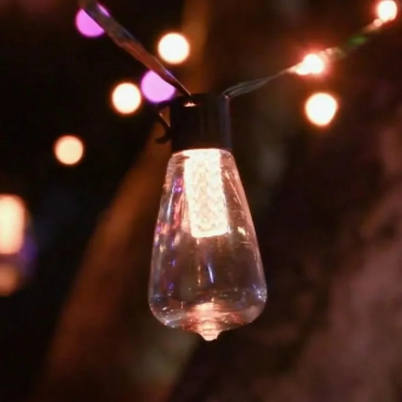 48ft/15m Holiday Wedding Smart Led Tree Decoration String Lights Outdoor Waterproof Party Lights Christmas Lights For Outdoor