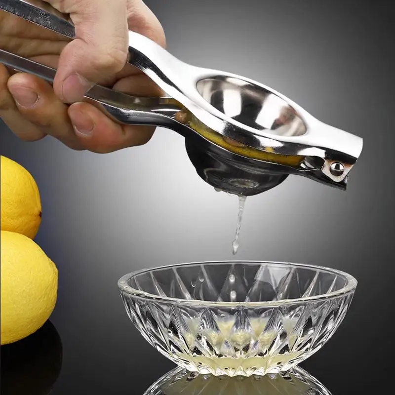 Portable 304 Stainless Steel Kitchen Orange Lime Fruit Press Squeezer Cold Handheld Hand Citrus Portable Lemon Manual Juicer