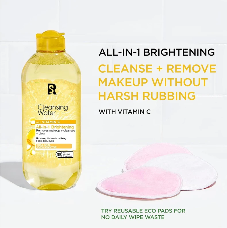 All In 1 No Rinse Makeup Removing Water Micellar Cleansing Make Up Remover Water With Vitamin C Brightening