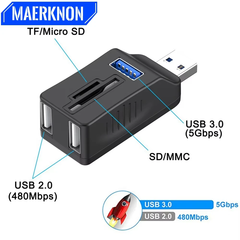 Высокоскоростной USB-концентратор 3 0 адаптер удлинитель мини-разветвитель порта для ПК ноутбука Macbook мобильного телефона U-диск