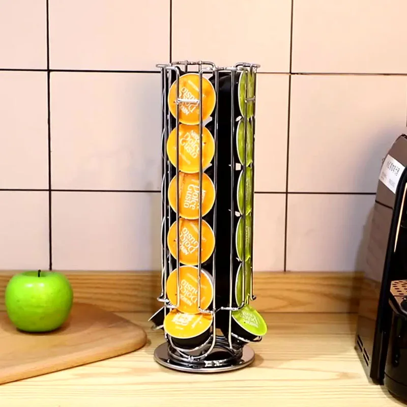 TikTok лидер продаж Dolce Gusto для хранения кофейных капсул 36 шт. железный стоячий Тип напитков кухни