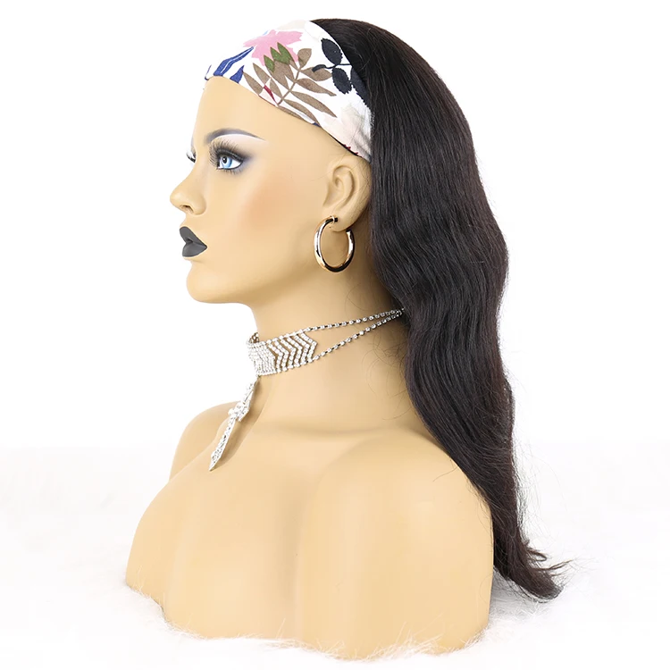 
Hot Sale Mink Brazilian Hair Dropshipping Human Hair Headband Wig Body Wave 