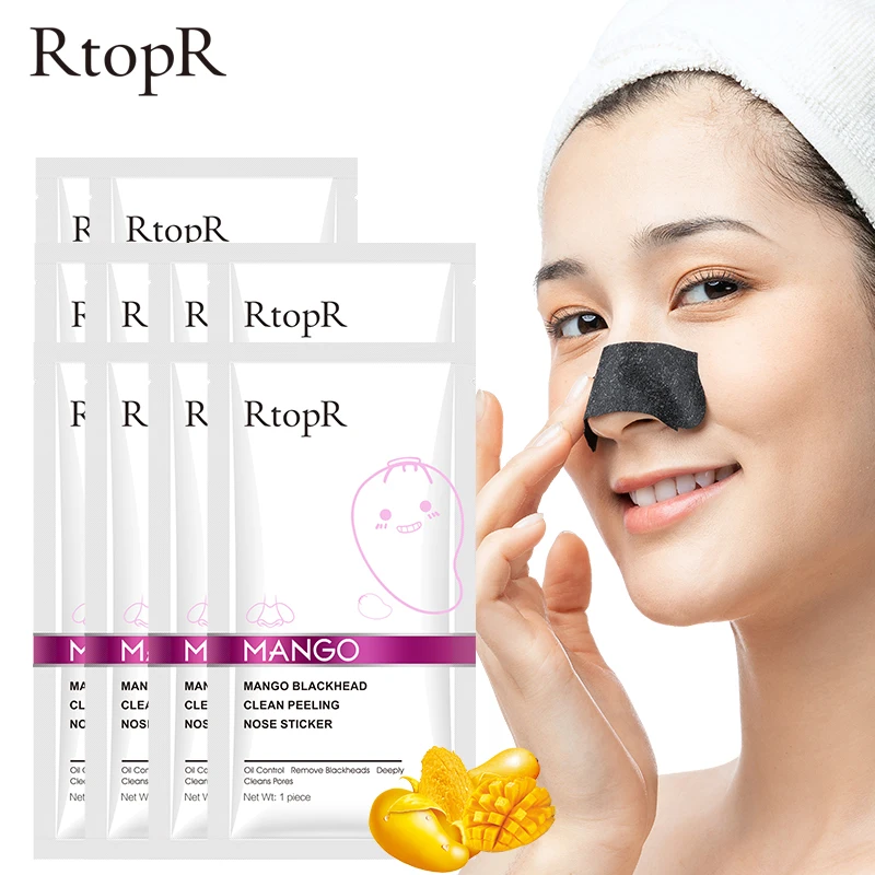 
10 Pcs/lot Mango Blackhead Remover Nose Acne Treatment Pore Strip Face Lift Firming Peeling T Zone Care Oil-control Skin 