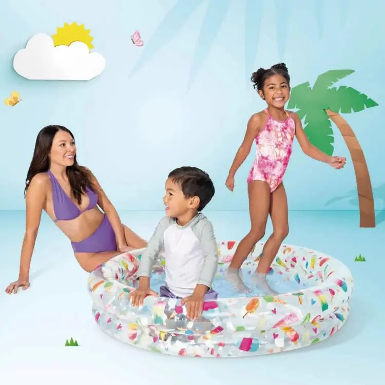 Intex Inflatable Stars 2 Ring Circles Swimming Pool for Kids