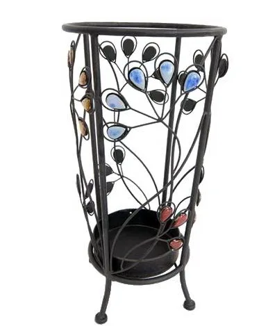 
metal art decorated Office Umbrella Stand 