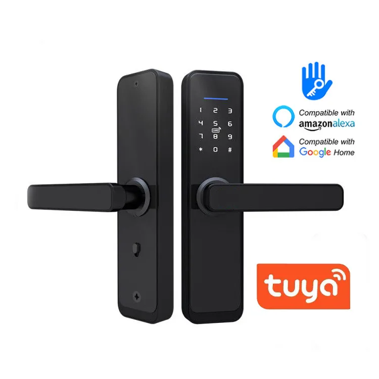 Смарт-замок, пароль, NFC, синий зуб, zigbee, разблокировка, tuya, tinylock, ttlock, управление через приложение, умный дверной замок