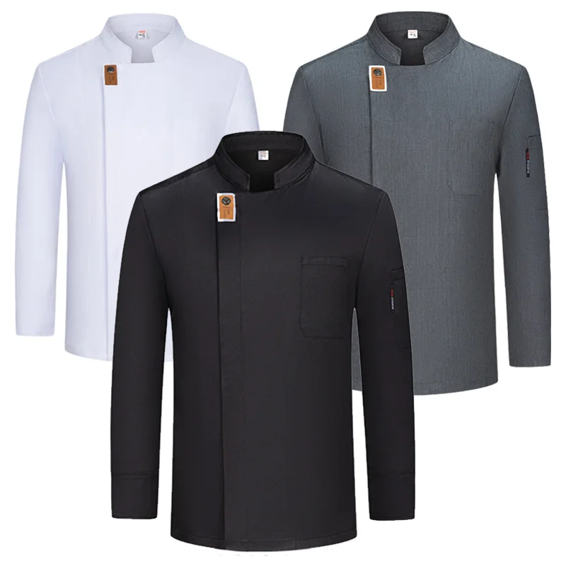 Wholesales Hotel Chef Jacket Uniform Restaurant Waiter Uniform For Men Long Sleeve