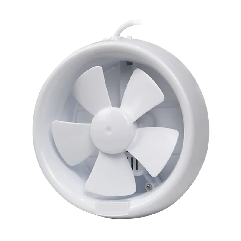 Customized Silent White Round Shutter Ventilation Extractor Fan 6 8 Inch Plastic Window Kitchen Toilet Bathroom Exhaust Fan