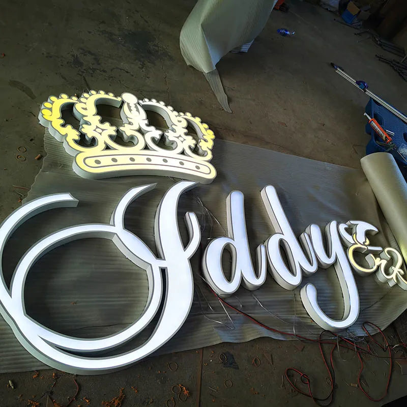 Custom Made Stores Hotels Shops Advertising Displays Front lit Signage 3D Illuminated LED Channel Letter Signs