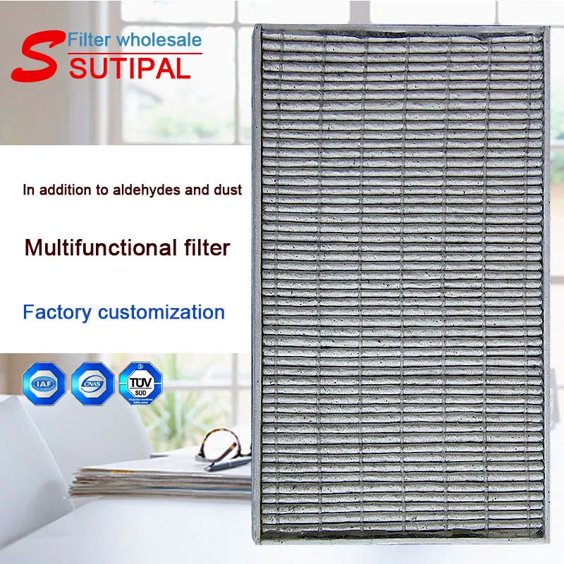 Sutipal suitable aldehyde removal element ACK70NMCK7  corrugated black cabin filters air purifier hepa filter