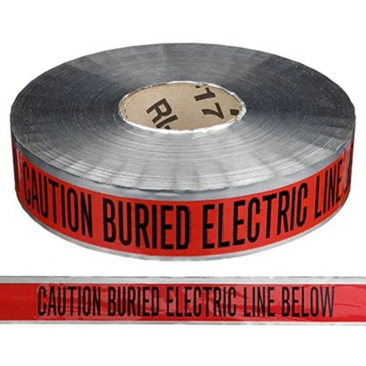  Underground Detection Warning Tape Aluminium Foil Marking Detectable
