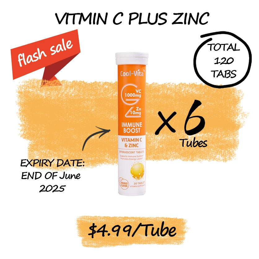 Manufacture Vitamin C 1000mg Effervescent Tablets for Enhance Immunity Healthcare Supplement