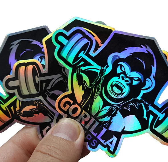 Custom Company Design Logo Self Adhesive Waterproof Label Cartoon Vinyl sticker Customized Printing Die Cutting Stickers