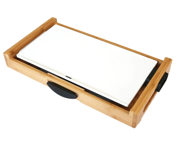 Non-stick coating professional electric grill  bamboo grill for home use