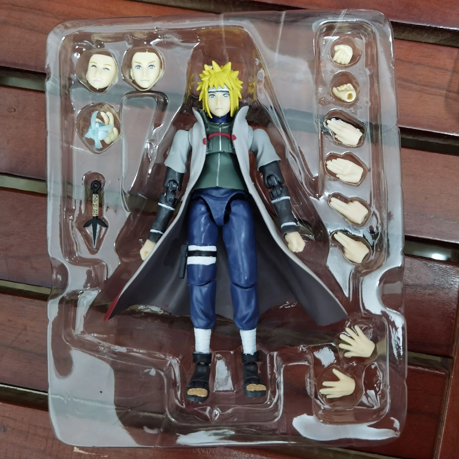 SHF Narutos Hatake Kakashi Namikaze Minato Action Figure Articulated Joints Moveable Vinyl Figurine Doll Collection Model Toys