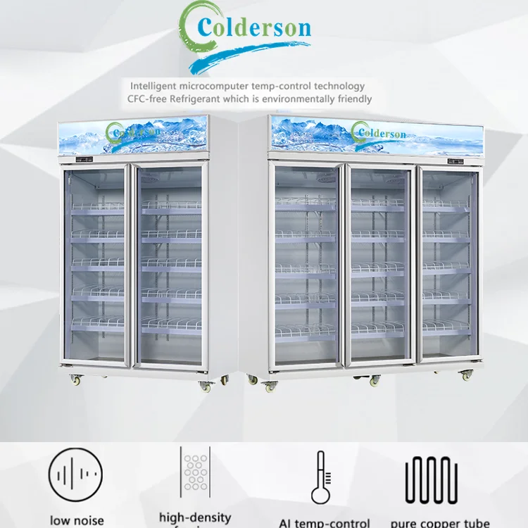Pepsi beverage refrigerator with Glass door commercial beverage freezer refrigeration equipment Beverage Cooler Commercial