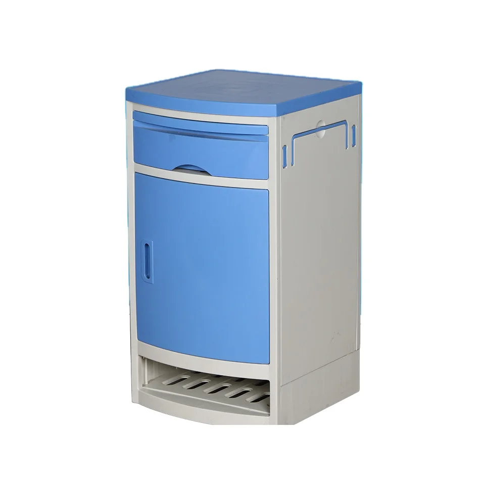 High quality ABS plastic hospital bedside cabinet