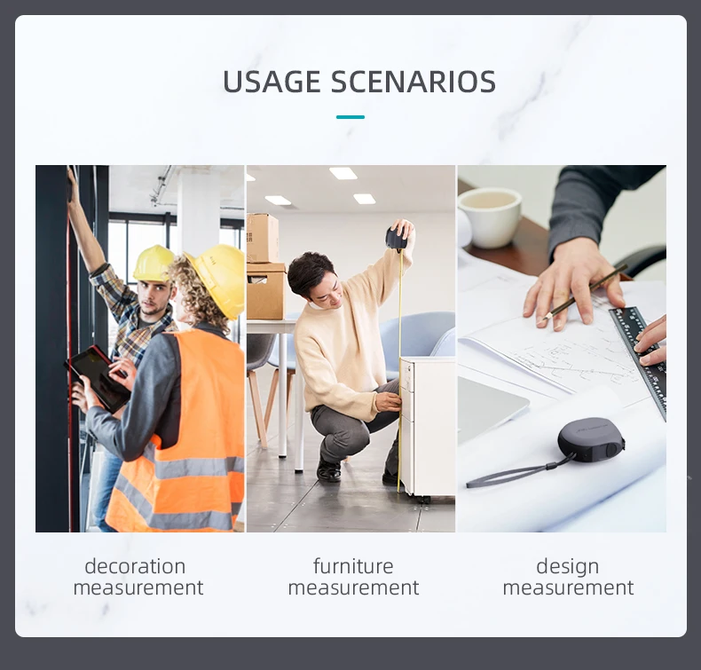 JIMIHOME New 2 in 1 Laser Distance Meter 30M + Retractable Tape Measure 5.5m Laser Range Finder Electronic Ruler Steel