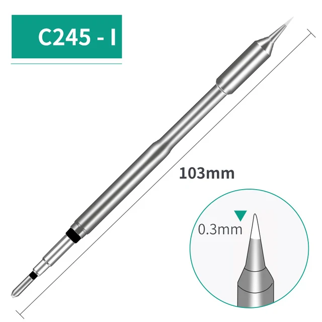 High Quality C245 Soldering iron Tips 6 Types I IS K SK 2C 2.4D Lead Free For Soldering Station Soldering Iron Handle Tips
