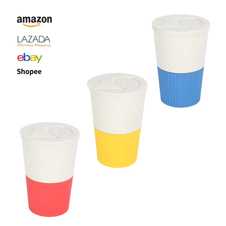 New Style Office Water Coffee Cup Thermal Travel Reusable Unbreakable BPA Free Coffee Milk Beverage Cup With Lid