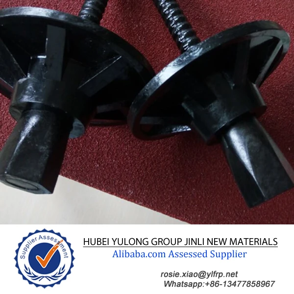 Epoxy resin FRP Fiberglass self Drilling hollow grouting rock bolt