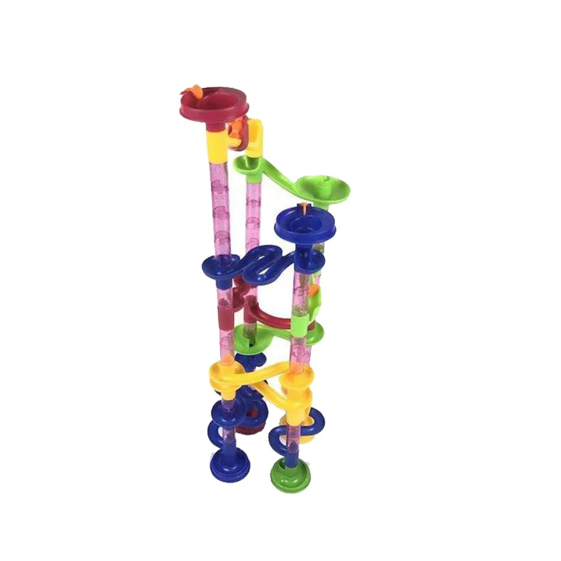 2022 Novel Running Ball Game Simple Assembly Puzzle Diverse Magnetic Marble Run Tiles