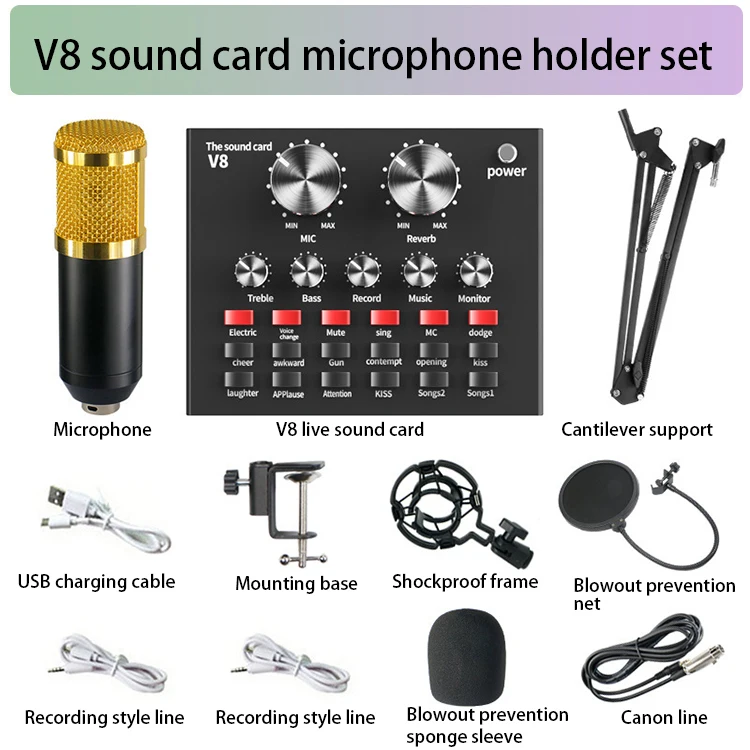 Hot selling  Interview Recording Microphone for Live Skype YouTuber Karaoke Gaming Recording