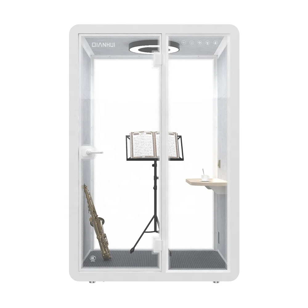 Co-working space 2 pax office work pods hollow glass soundproof phone booths premium booth exhibition ISO