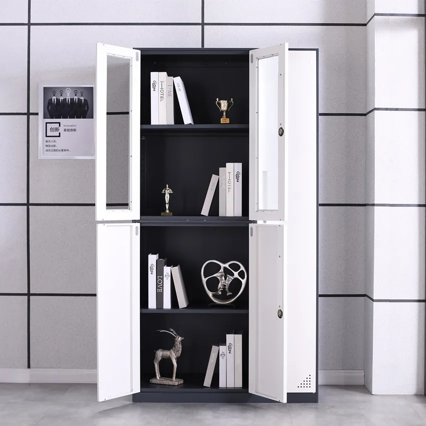 Factory Wholesale steel 5-door Filing Cabinet Office metal staff Changing Storage Cabinet  lockers wardrobe with lock