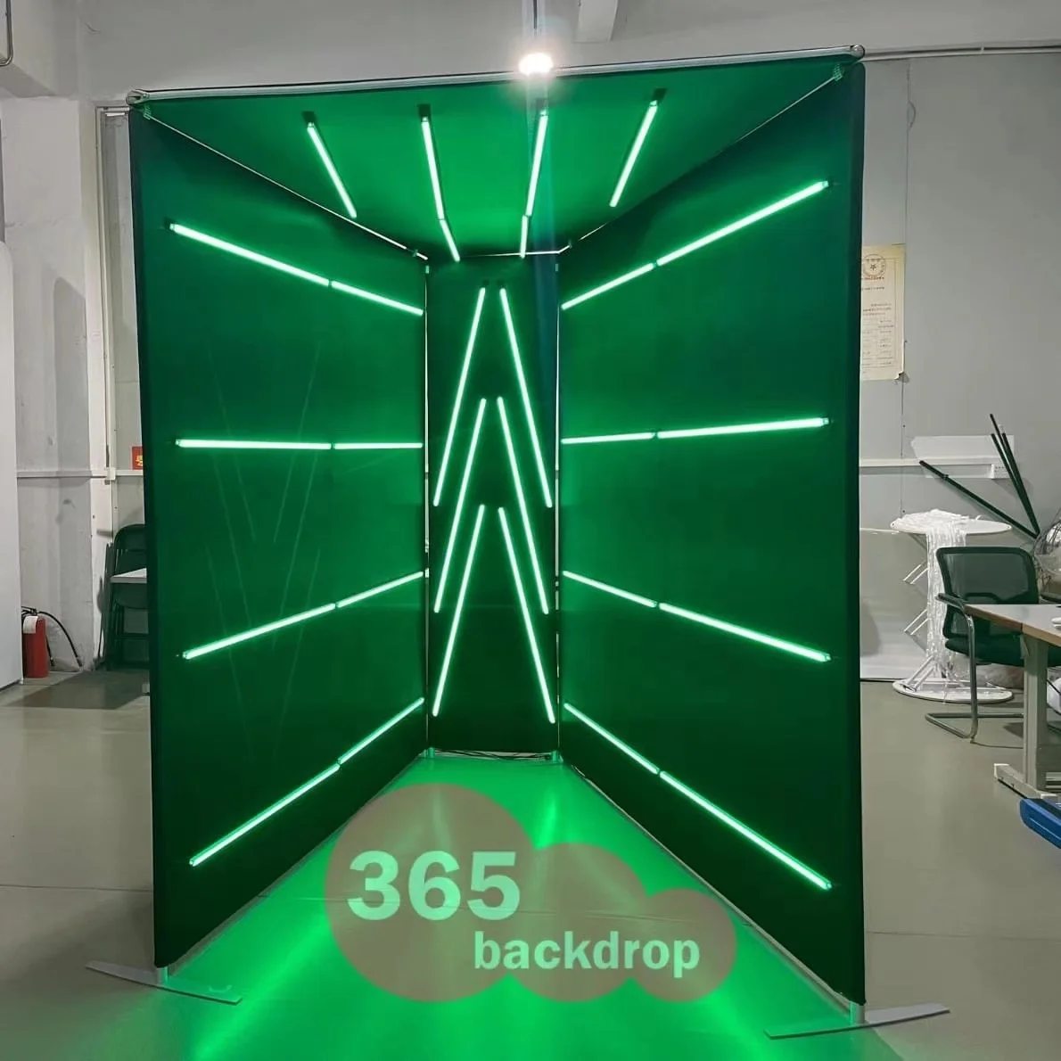 Light up your event with a multi-color LED tension fabric Vogue 360 Photo Booth enclosure for sale