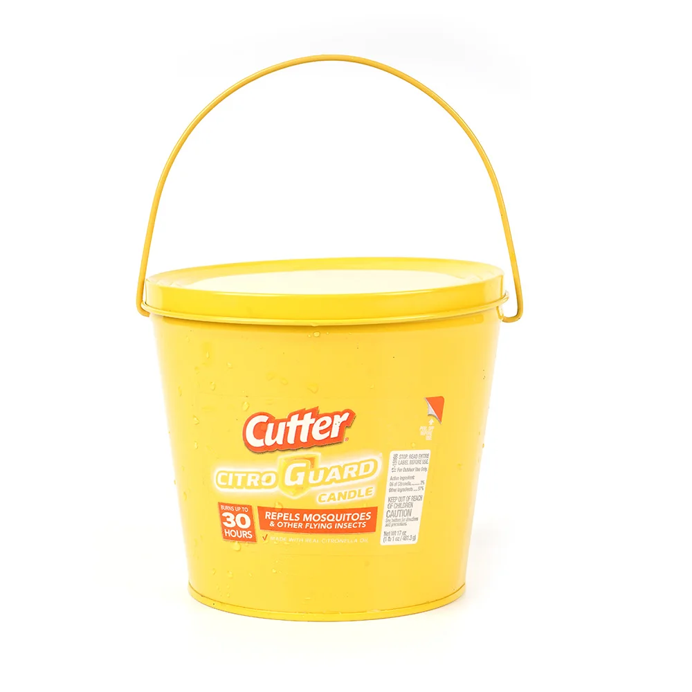Cheap price metal box candle tin box yellow mini candle bucket with lids