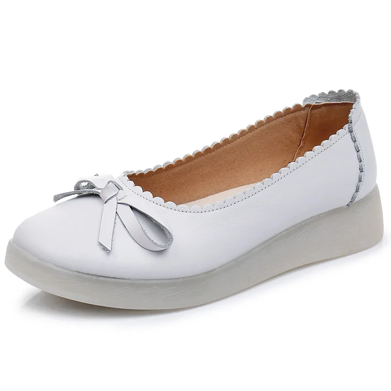new design cow leather light hard-wearing hotel bank staff nurse work women office shoes