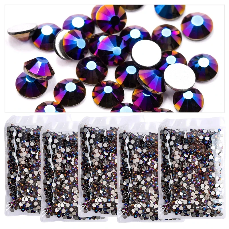 Оптовая продажа гламурные стразы с плоской задней стороны искусственный трансформированный горный хрусталь клатч идеальные аксессуары для обуви со стразами