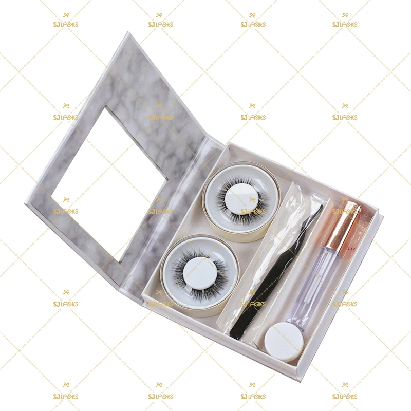 Полный комплект для наращивания ресниц DIY Home, сегментированные коробки для ресниц, индивидуальная упаковочная коробка с логотипом