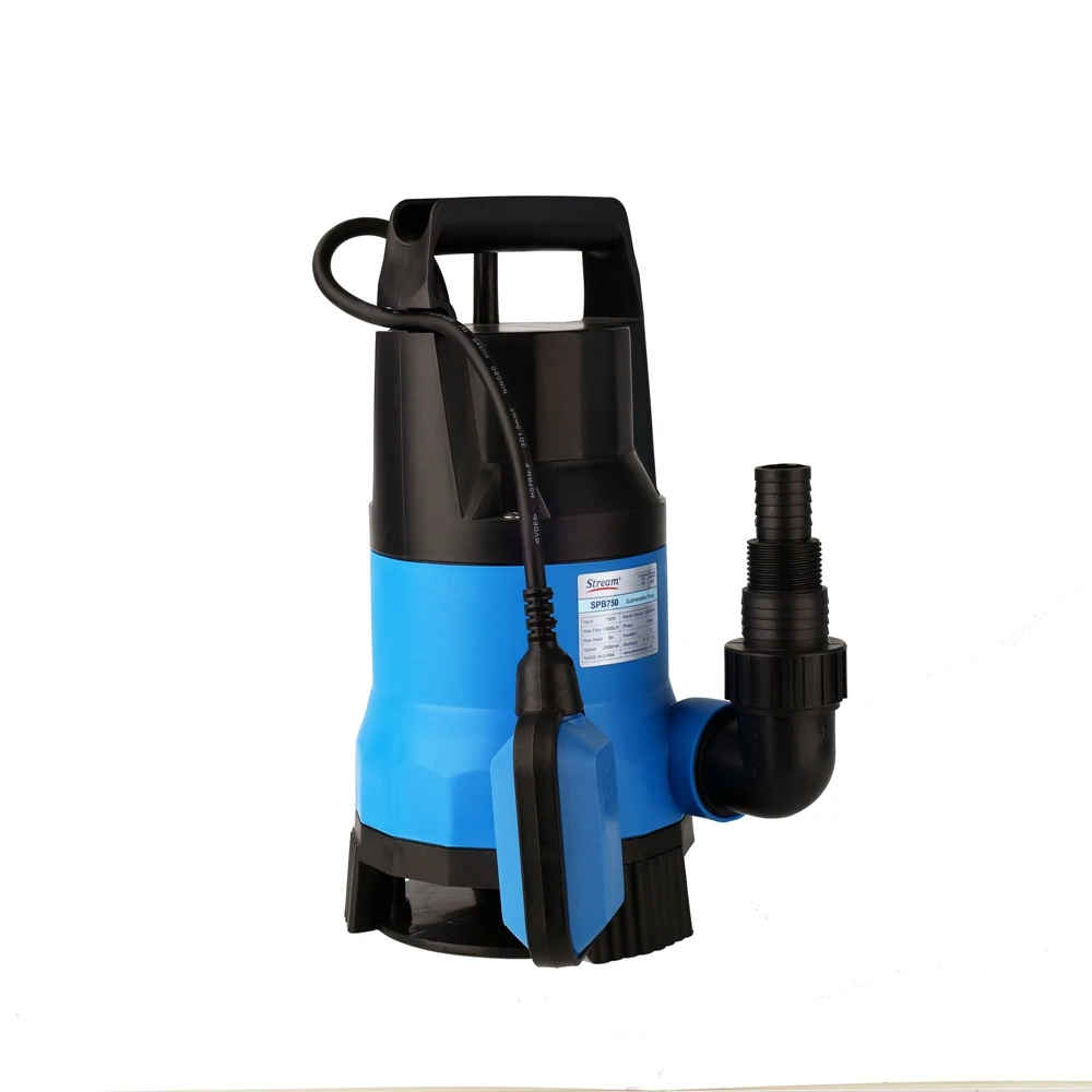 Автоматический дренажный насос для сточных вод неглубокий садовый всасывающий пруда