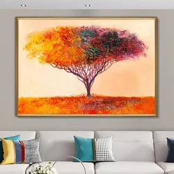 Amazon Top Sale Hand Painted  Wall Art Decor Acrylic 3d Tree Branches Abstract Modern Art Oil Painting On Canvas