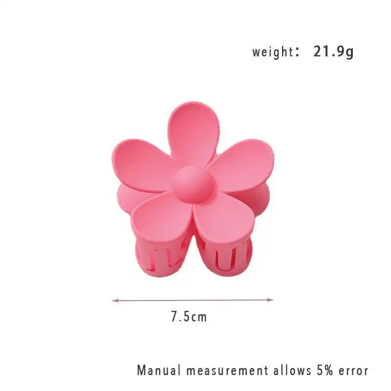 Wholesale Cute Acetate Custom Flower Hair Accessories Colorful High Quality Flower Hair Clips Metal Backings