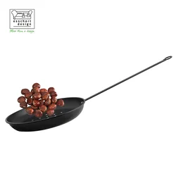 FF156 Esschert Design Carbon Steel popcorn maker pan Non-stick frying popcorn pan with long handle