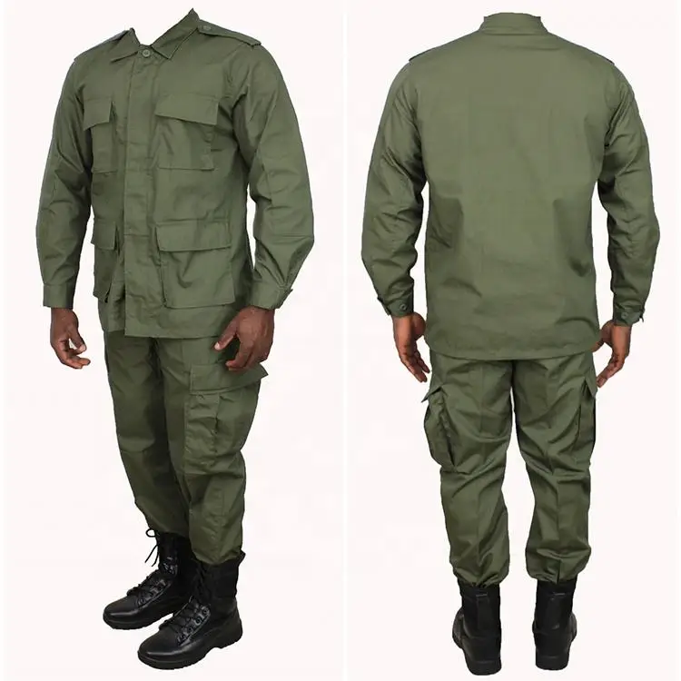 Breathable Rip-Stop Outdoor Training  Green BDU Dress Hunting Sports Suit Uniforms