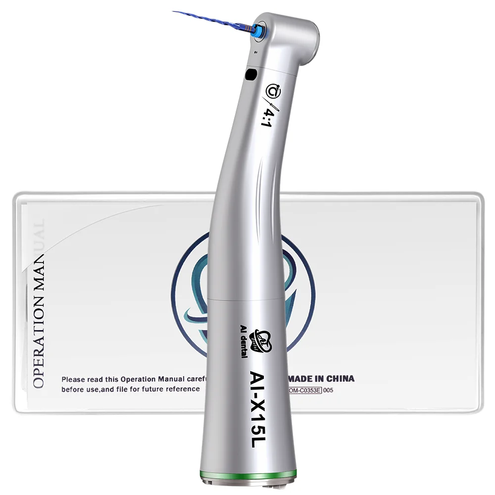 AI-X15L 4:1 Reduction Optical Single Spray  For CA burs (2.35) contra angle Endodontic Handpiece Max Speed: 10,000 min-1
