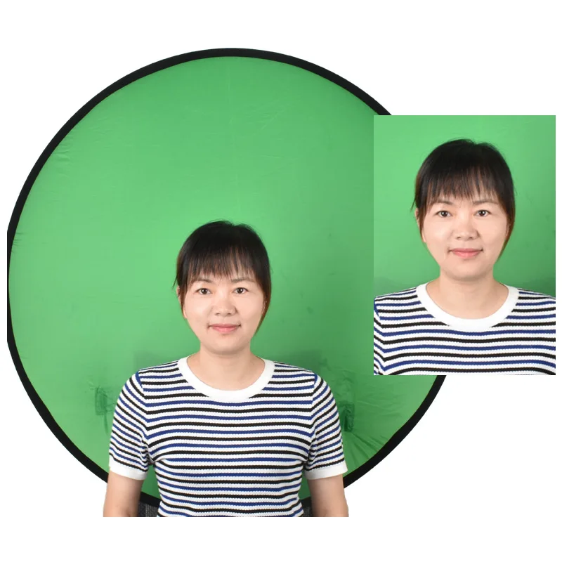 Складной портативный фон для веб-камеры Chroma Key видеочата зум Skype