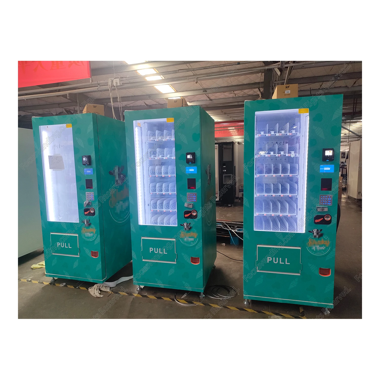 Frozen Food Ice Cream Vending Machine With AGE verification With Elevator System With Sticker -15  to 15 Celsius