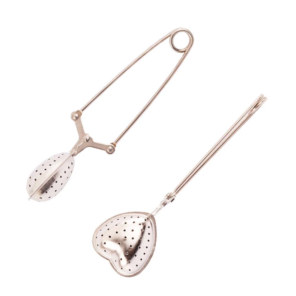 Hot Sale Silver Stainless Steel Heart Tea Infuser Strainer for Loose Leaf Tea
